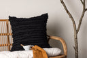 Kissenbezug Erika - 45x45 cm in Schwarz aus 100% Baumwolle