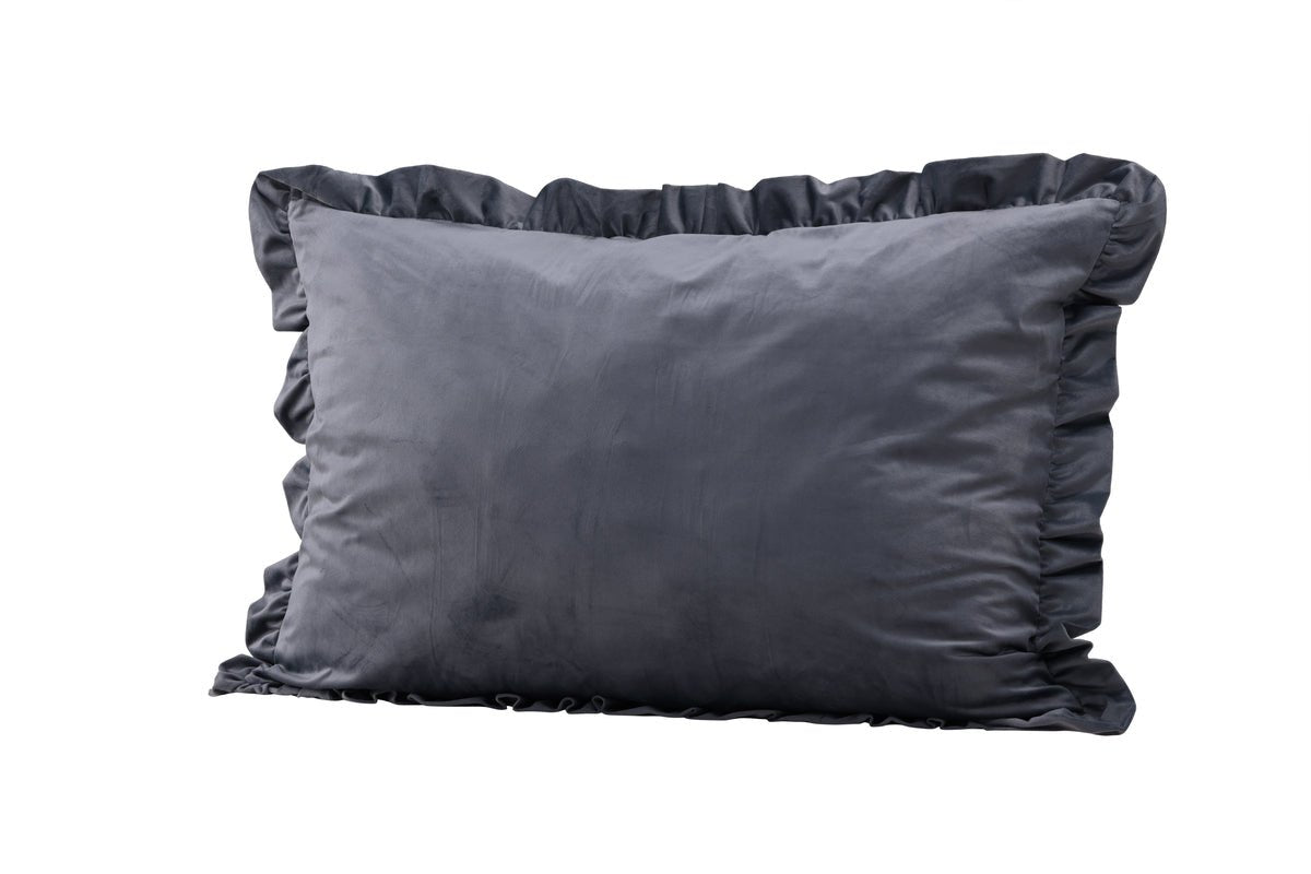 Kissenbezug Charming - 70x100 cm in Weiß und Grau