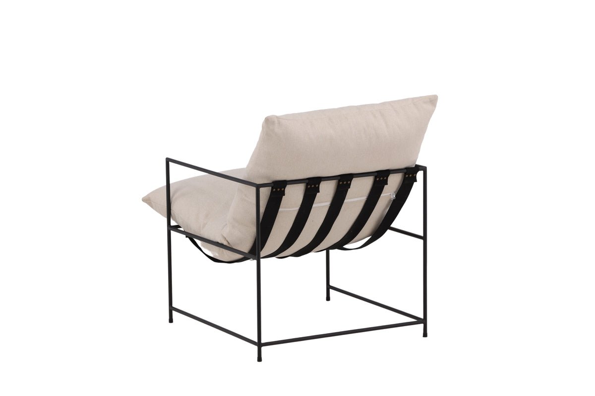 Designer Lounge Sessel Sedalia – moderner Armlehnsessel in Beige