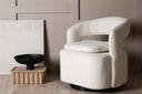 Designer Lounge Sessel Velina – moderner Bouclé-Sessel in vier Farben