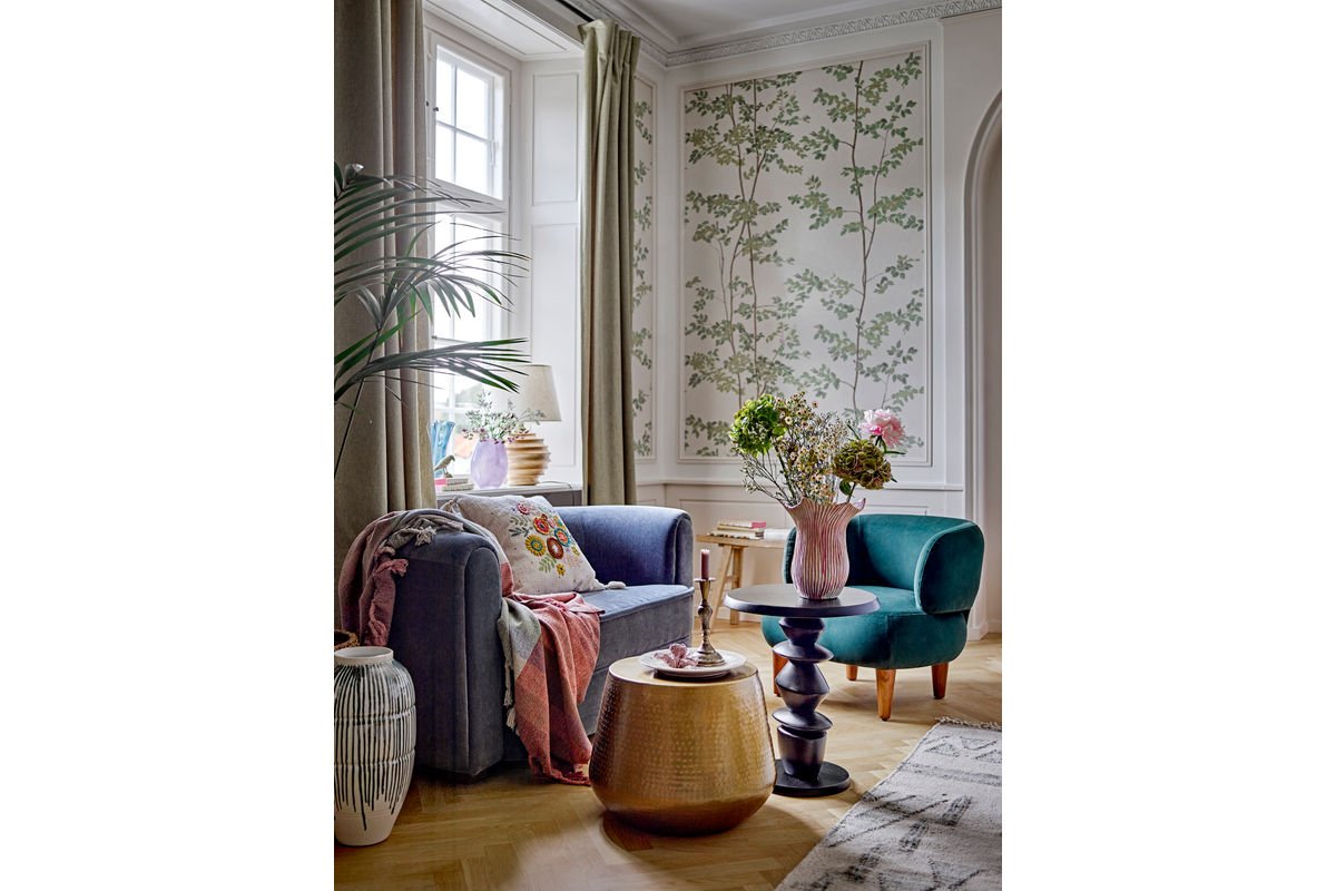 Vase „Lioren“ – Grünes Steingut