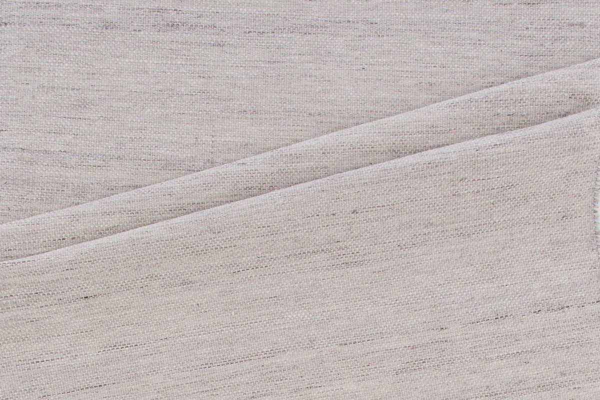 Teppich Zay – handgewebt in Beige aus Polyester & Baumwolle