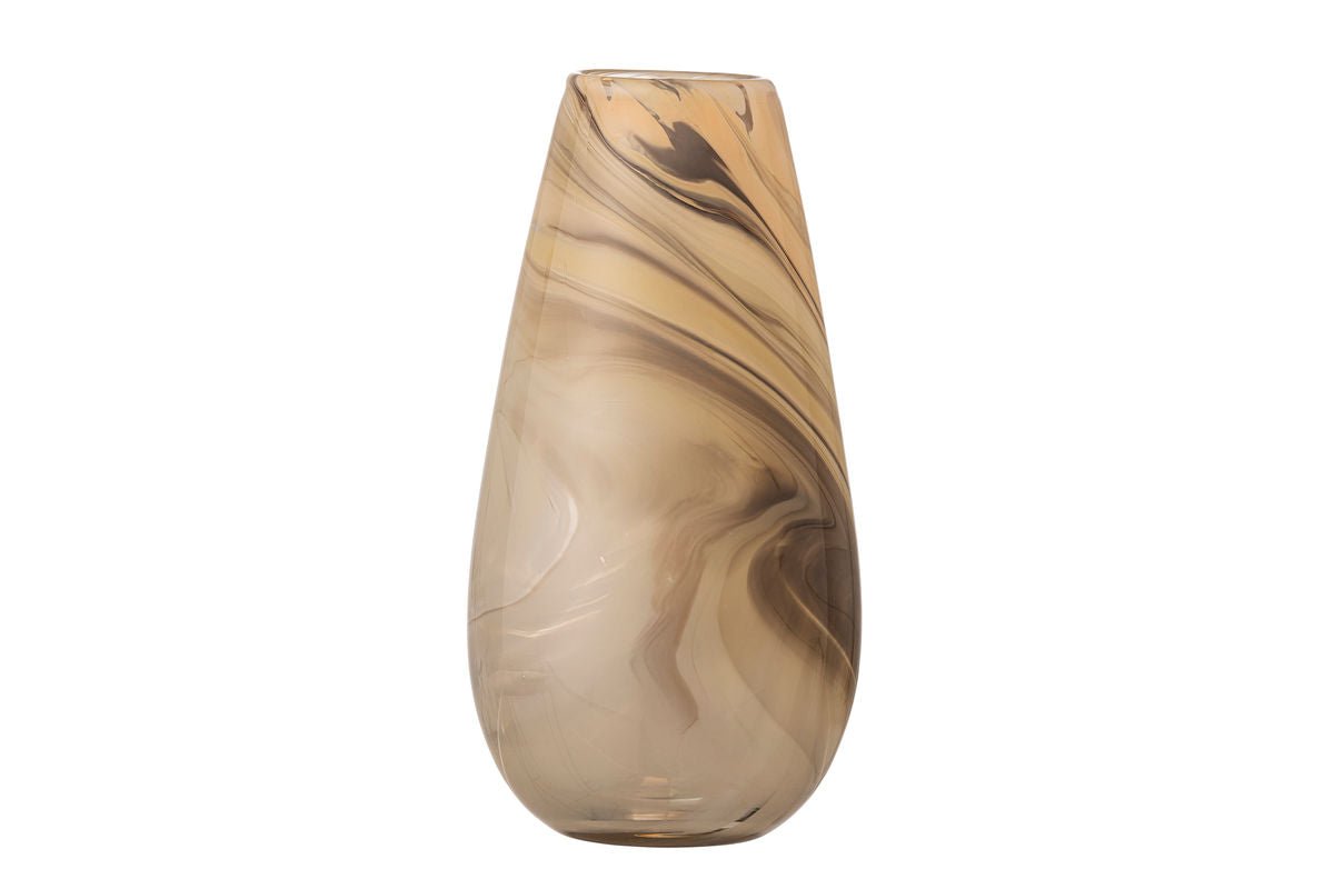 Vase „Ruhan“ – Braunes Glas