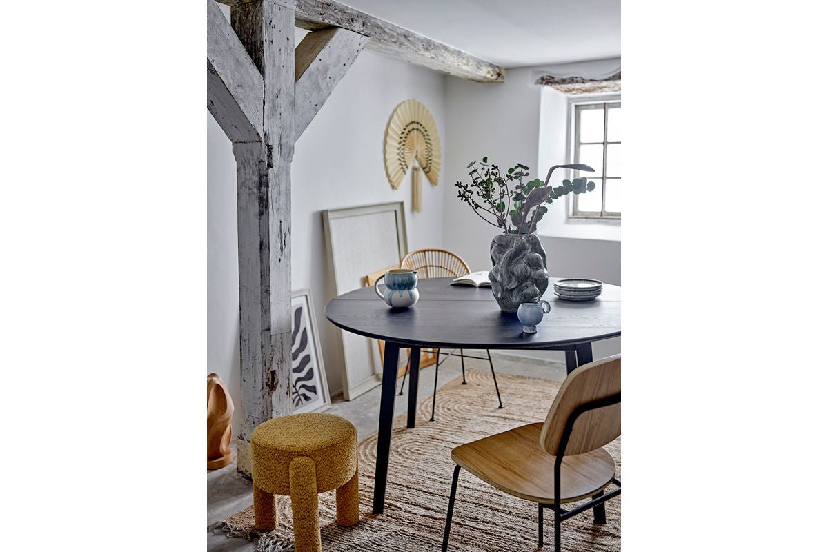 Beistellhocker Bini – Dekorativer Hocker in Gelb