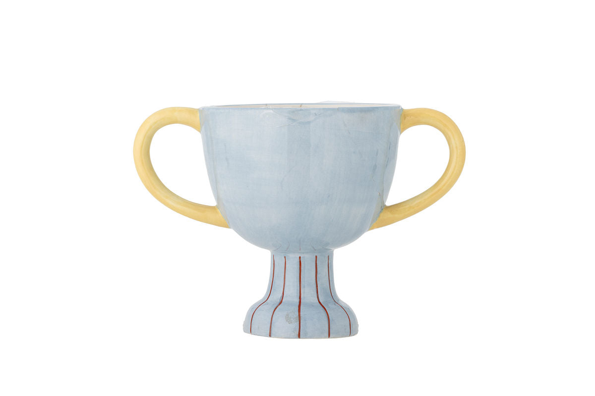 Kinder-Blumentopf Champion Leo – Keramik in Pokalform