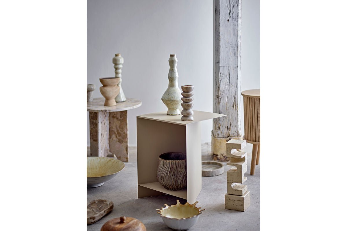 Blumentopf „Terraea“ – Braunes Steingut