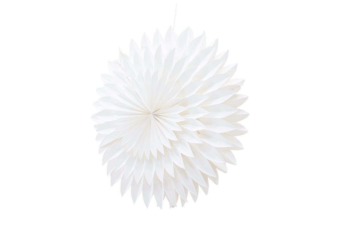 Weihnachts-Deckenleuchte Starla - weiße Sternform in 2 Größen