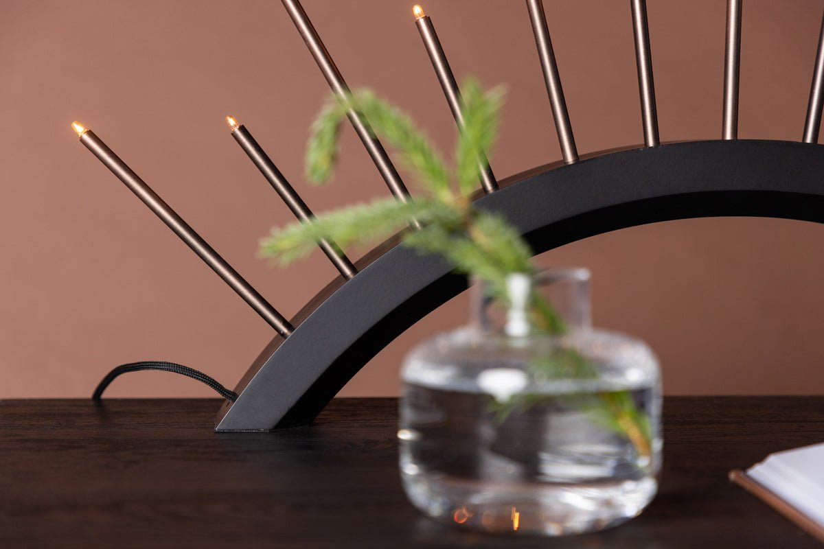 Weihnachtsbeleuchtung Luma - Rundbogen Beige oder Schwarz