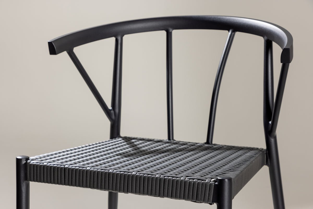 6er Set - Gartenstuhl Tina aus Rattan/Aluminium