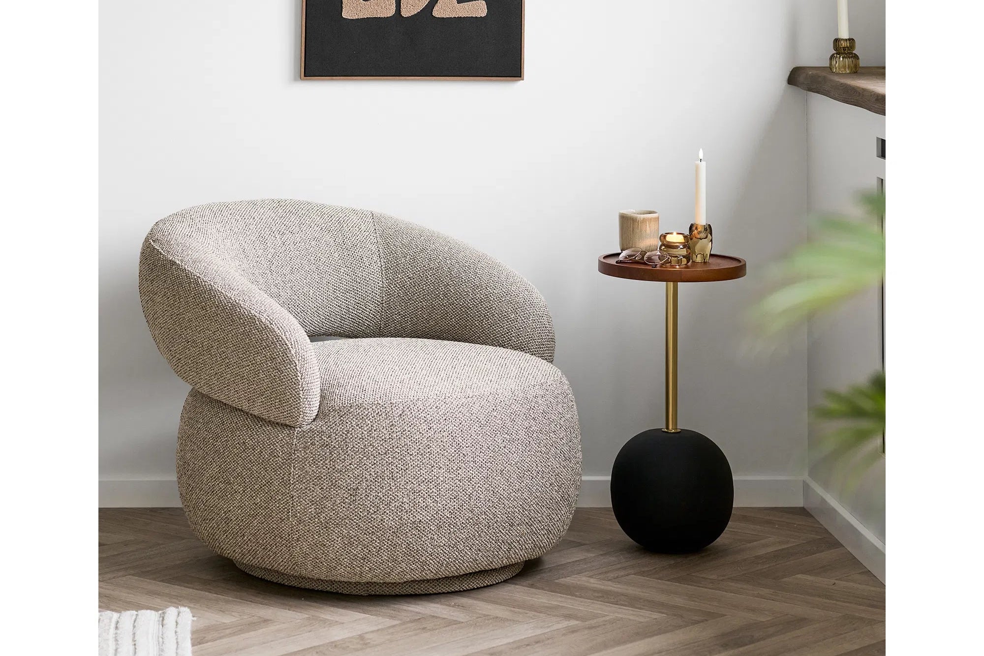 Beistelltisch Selviona – Aus Stahl mit Mangoholz