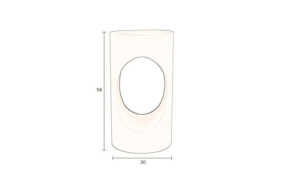 Beistelltisch Velessa – aus Eisen in Beige