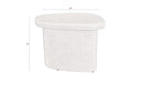 Beistelltisch Dorvian Hoch – aus Recyclingmarmor in Beige