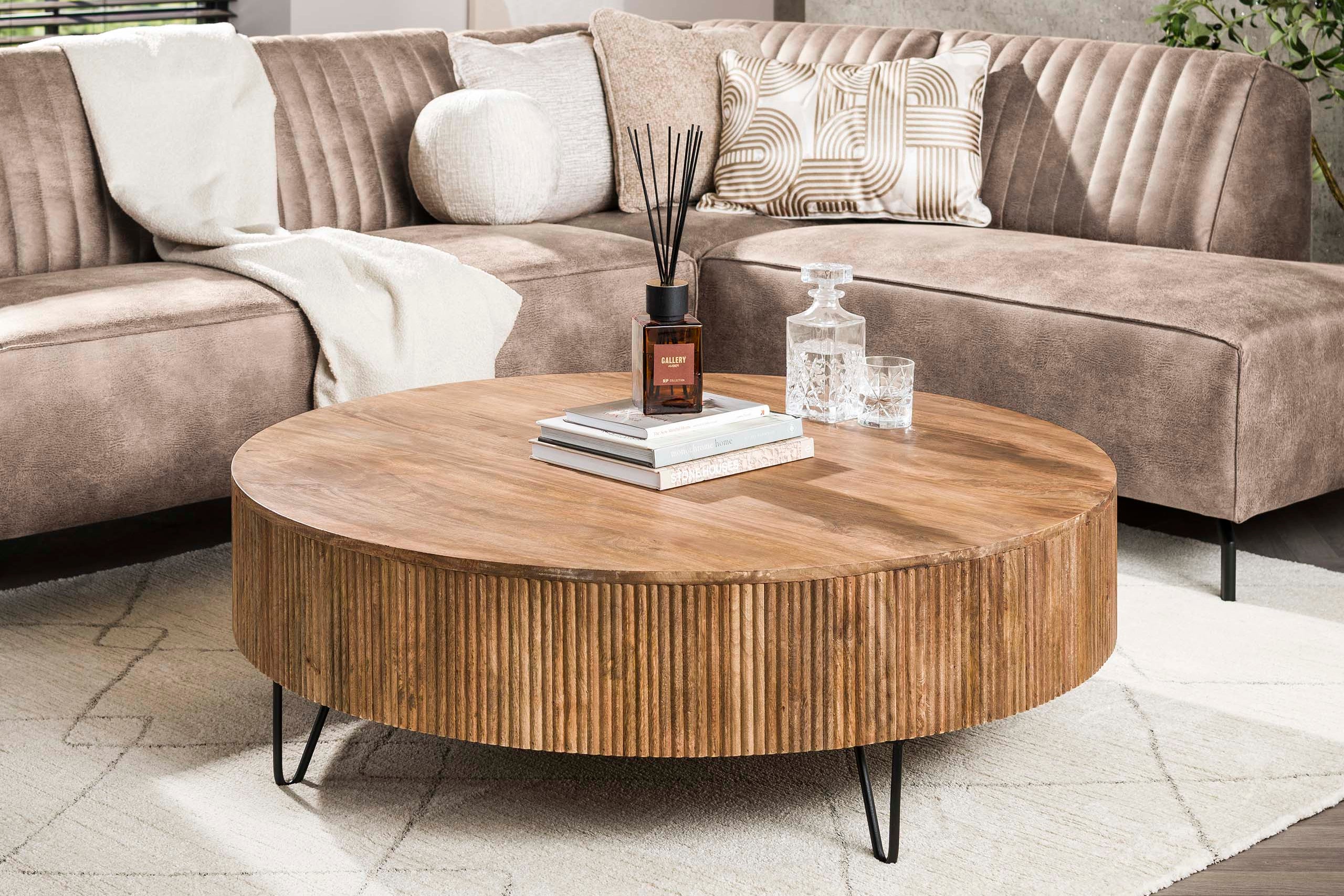 Couchtisch Duna - aus Mangoholz ⌀ 120 cm