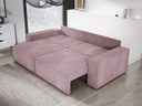 Designer Sofa Velanova 3 Sitzer Cord mit Schlaf- und Klappfunktion