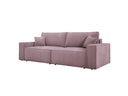 Designer Sofa Velanova 3 Sitzer Cord mit Schlaf- und Klappfunktion