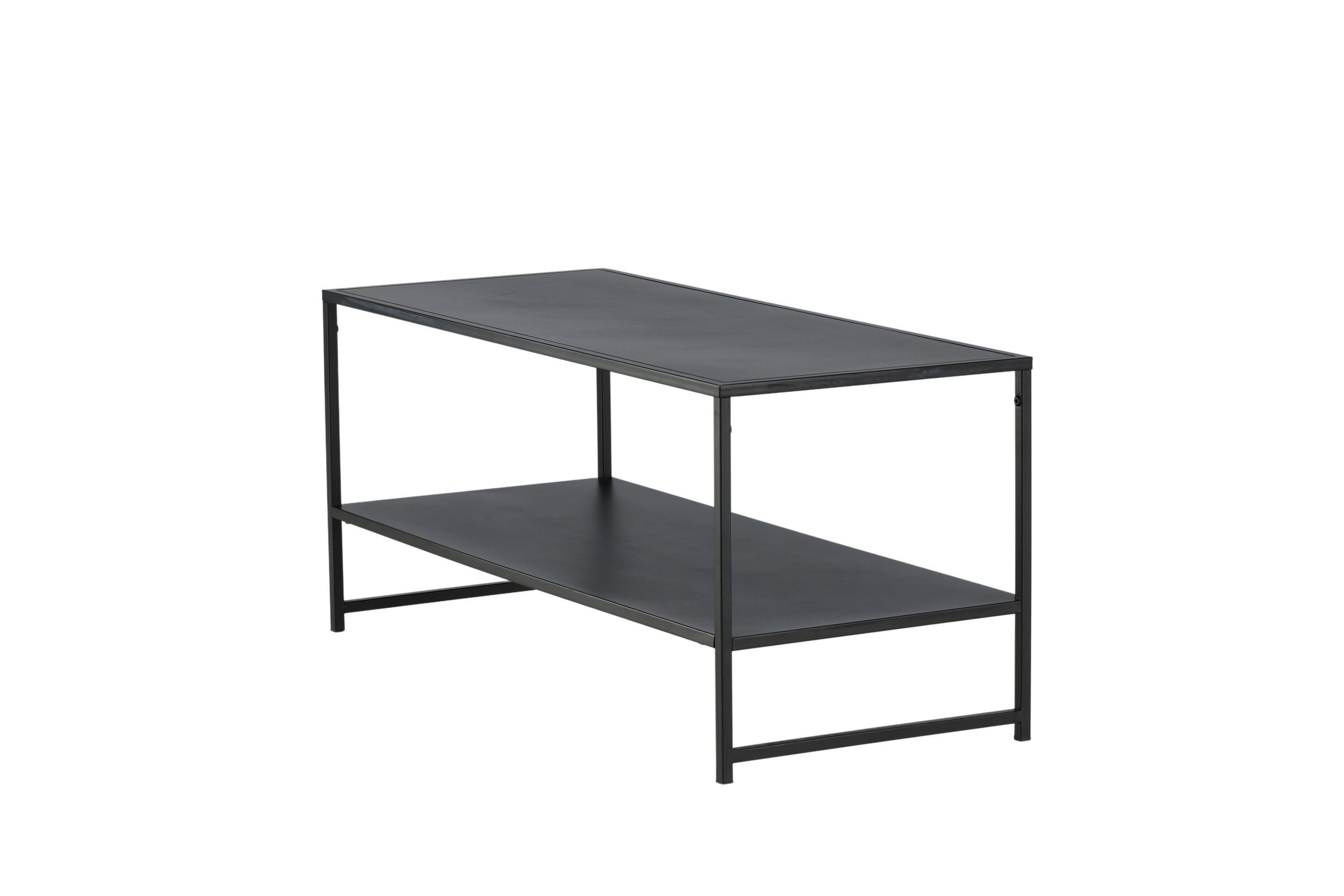 Beistelltisch Baar - mit Ablagefläche in Schwarz