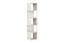 Regal Buenos Aires – hohes Standregal in Beige mit 4 Fächern