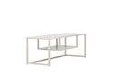 Designer TV-Lowboard Arvigo – Beige/Schwarz, Matt, aus Stahl