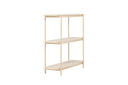 Regal Heim – 3-Etagen Regal in Whitewash