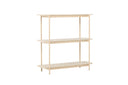 Regal Heim – 3-Etagen Regal in Whitewash