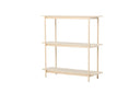 Regal Heim – 3-Etagen Regal in Whitewash