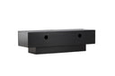 Designer TV-Lowboard Avento – Schwarz, Matt, mit Mittelfuß