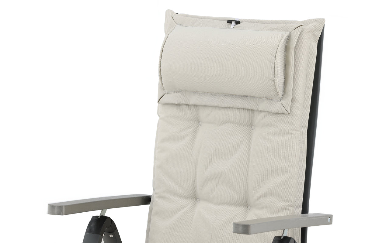 6er Set - Garten Stuhlkissen Siena aus Polyester in 4 Farben