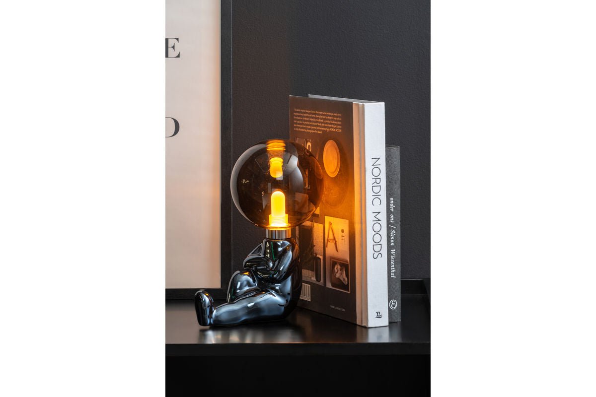 Tischlampe Antman (sitzend)  - Designlampe Hochglanz beschichtet mit LED