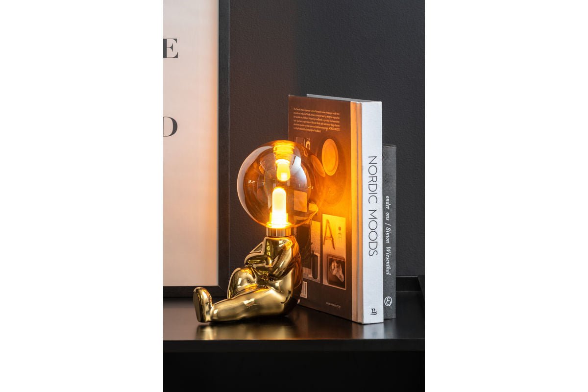 Tischlampe Antman (sitzend)  - Designlampe Hochglanz beschichtet mit LED