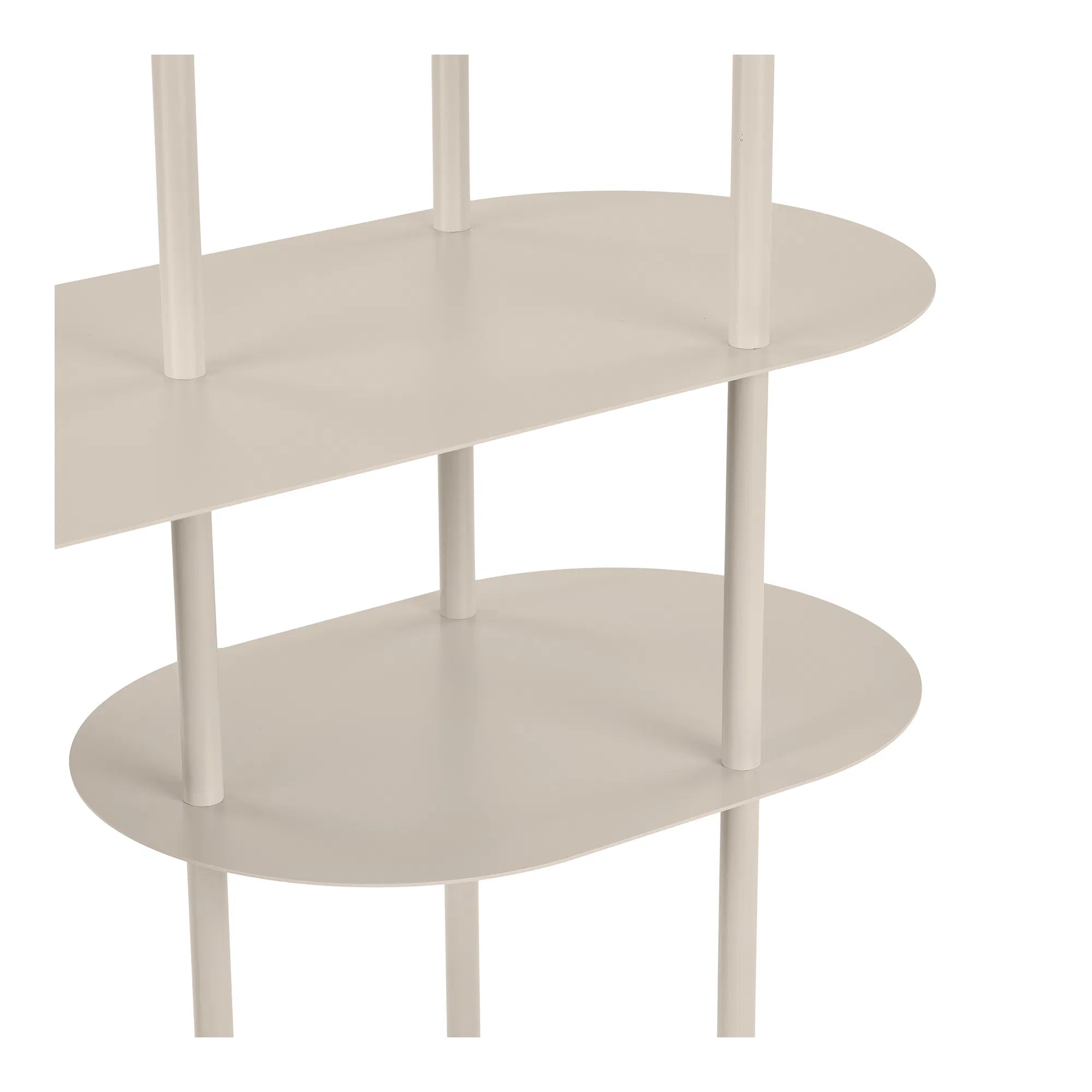 Standregal Velsira – aus Metall in Sandfarbe