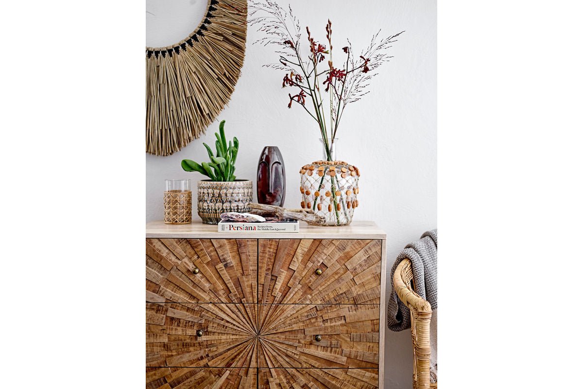 Designvase „Terra Skulpt“ – Vase aus braunem Steingut