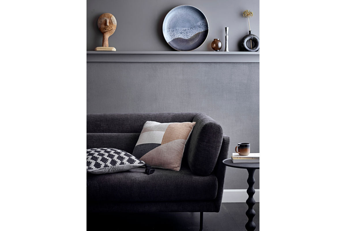 Vase "Brown Circle" - braune Keramikvase