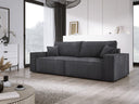 Designer Sofa Velanova 3 Sitzer Cord mit Schlaf- und Klappfunktion