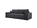 Designer Sofa Velanova 3 Sitzer Cord mit Schlaf- und Klappfunktion