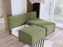 Designer Ecksofa Tilia Cord mit Schlaffunktion und Stauraum
