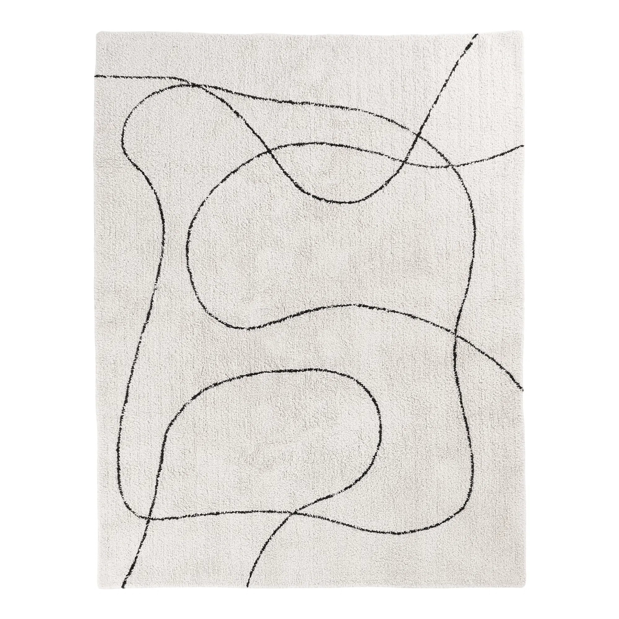 Teppich Arenzo – Moderner Baumwollteppich mit abstraktem Muster, 200x300 cm