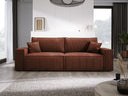 Designer Sofa Velanova 3 Sitzer Cord mit Schlaf- und Klappfunktion
