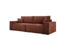 Designer Sofa Velanova 3 Sitzer Cord mit Schlaf- und Klappfunktion