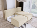 Designer Ecksofa Tilia Cord mit Schlaffunktion und Stauraum