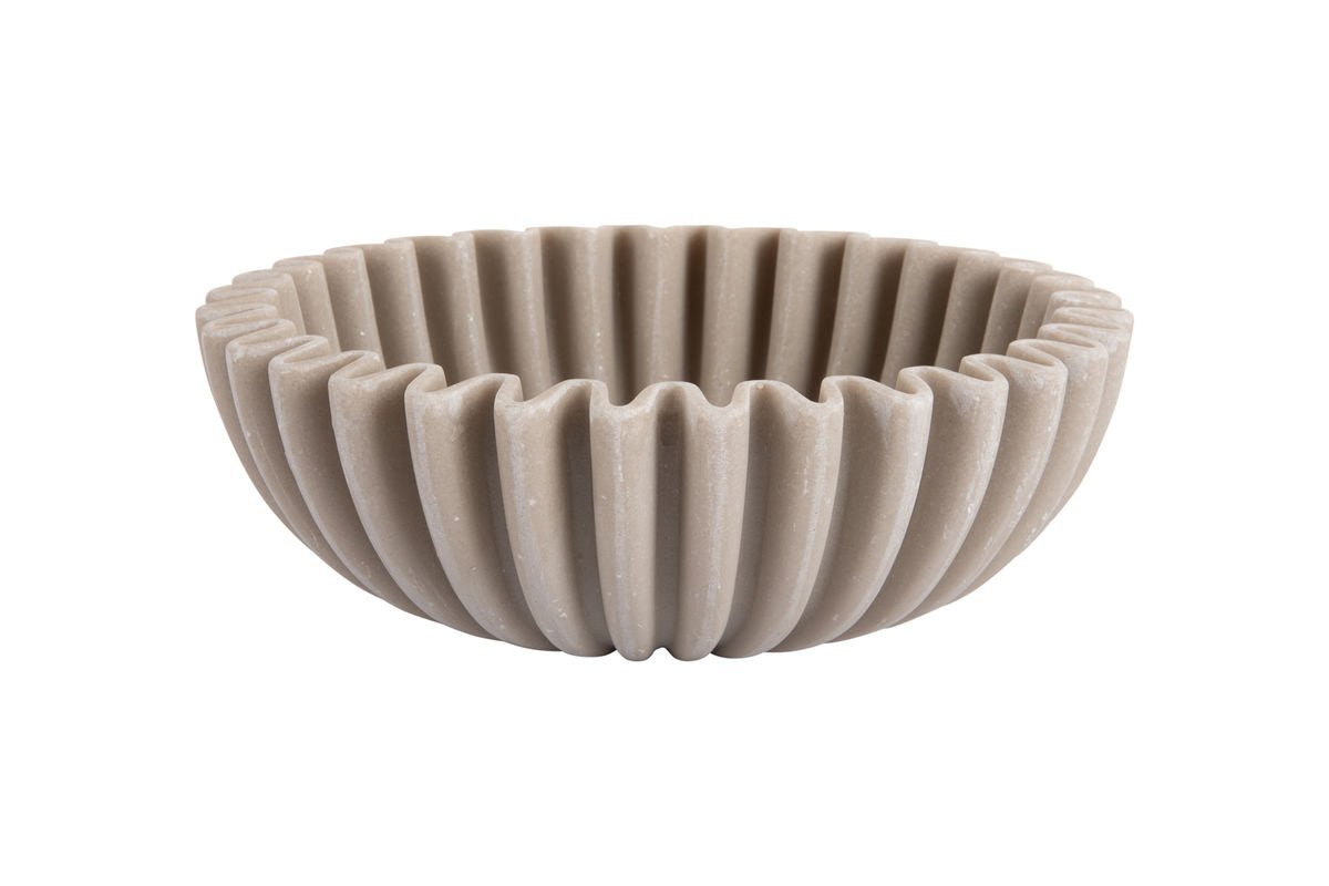 Schale Zorin klein  – gefertigt aus Polyresin / Wellenform