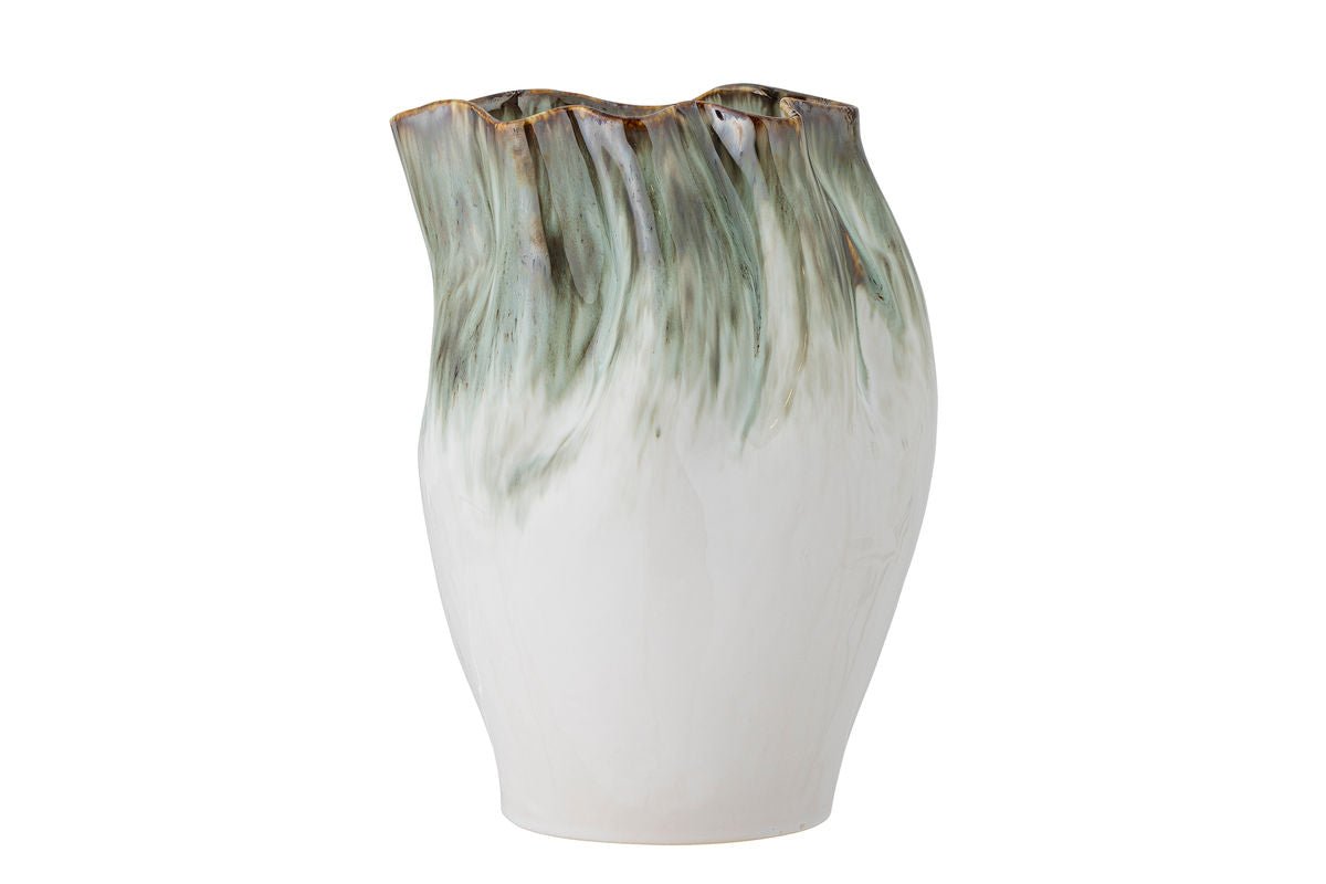 Vase „Elvyn“ – Steingut mit reaktiver Glasur