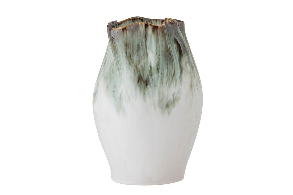 Vase „Elvyn“ – Steingut mit reaktiver Glasur