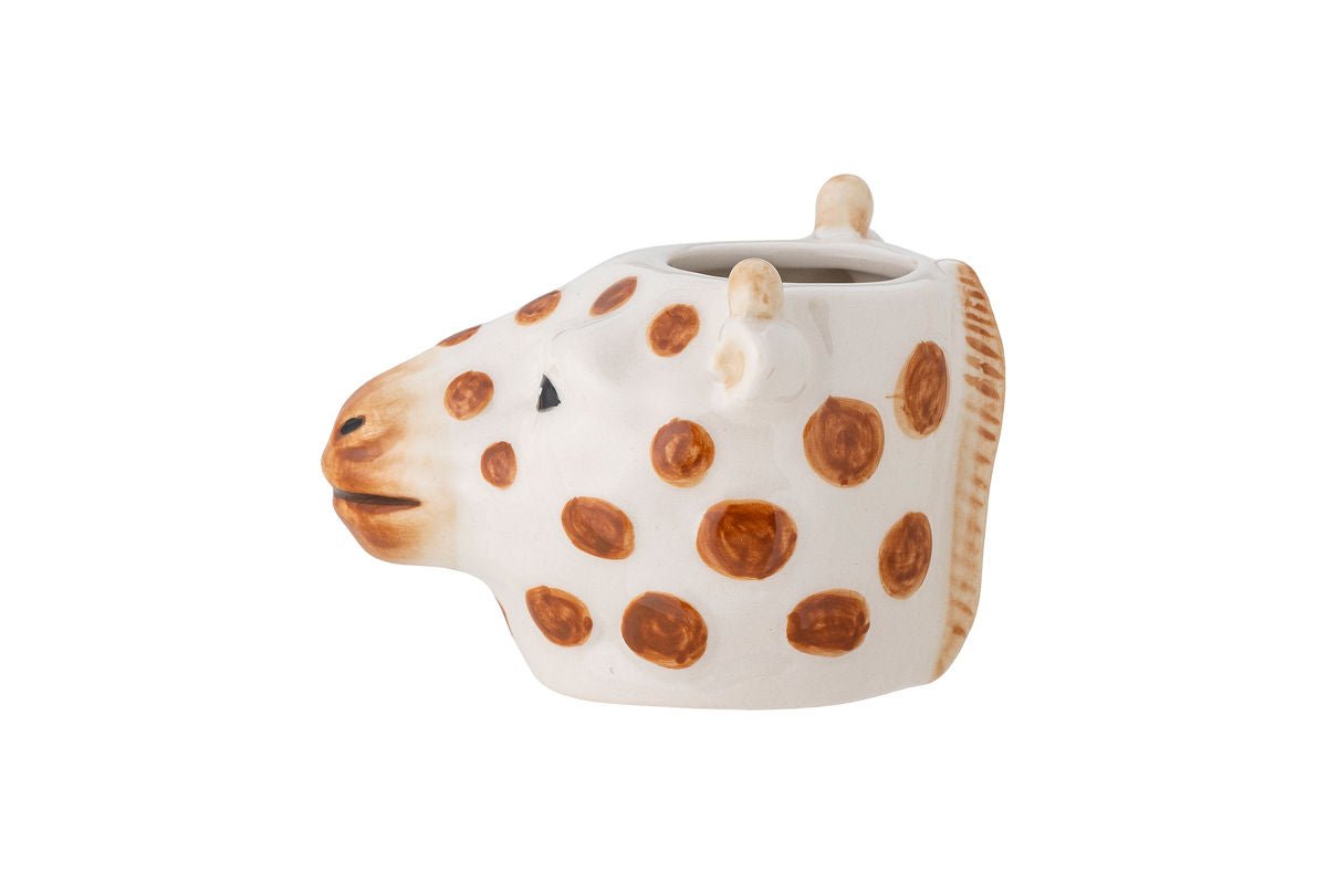 Vase Milly - Braun, aus Steingut