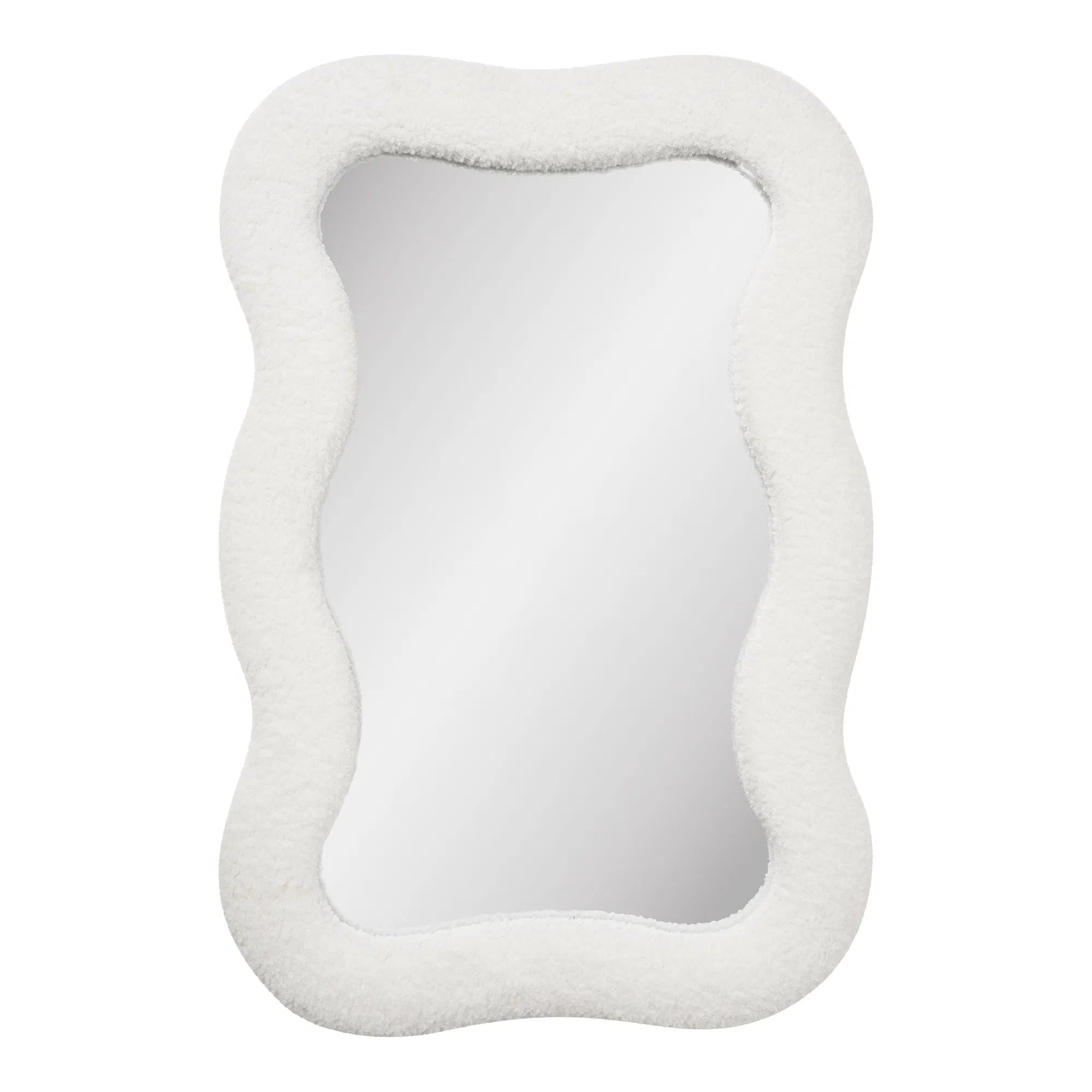 Spiegel Fiorenzo – Teddy-Design in Weiß