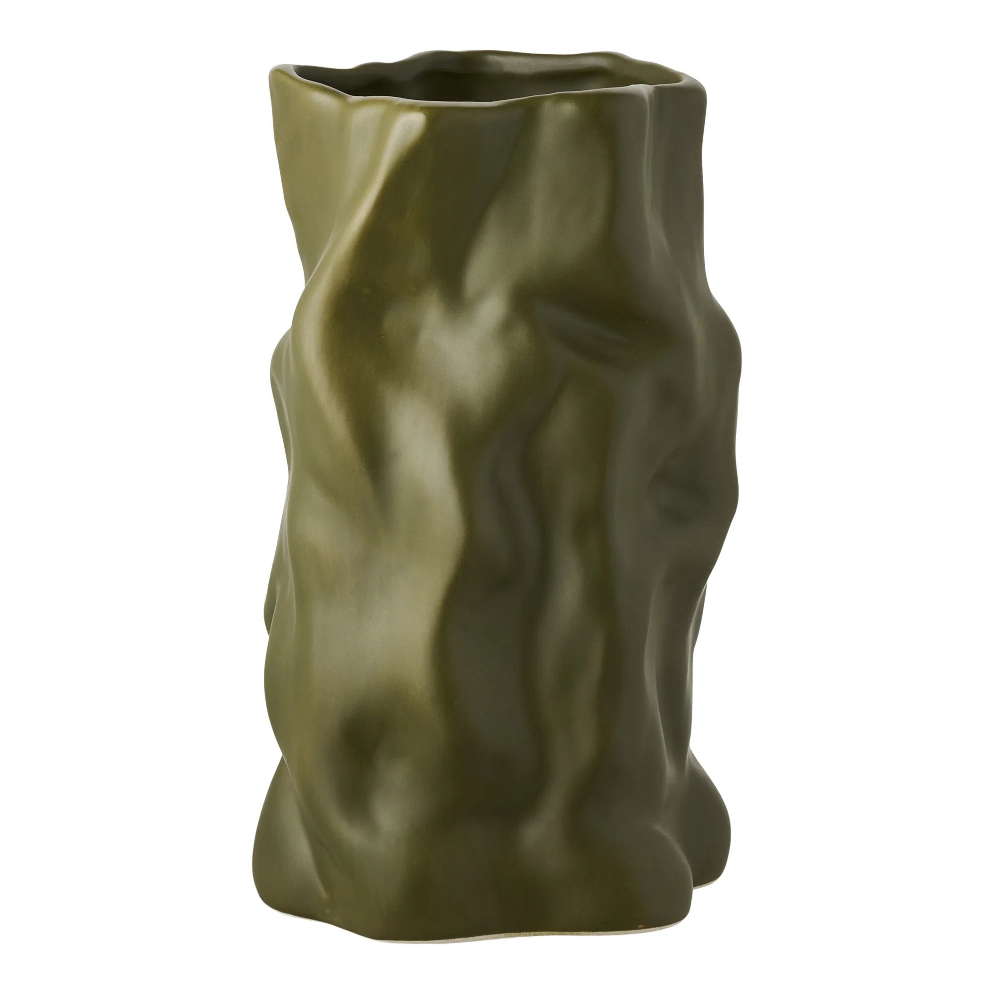 Vase „Olive Flow“ – Keramik in organischer Form