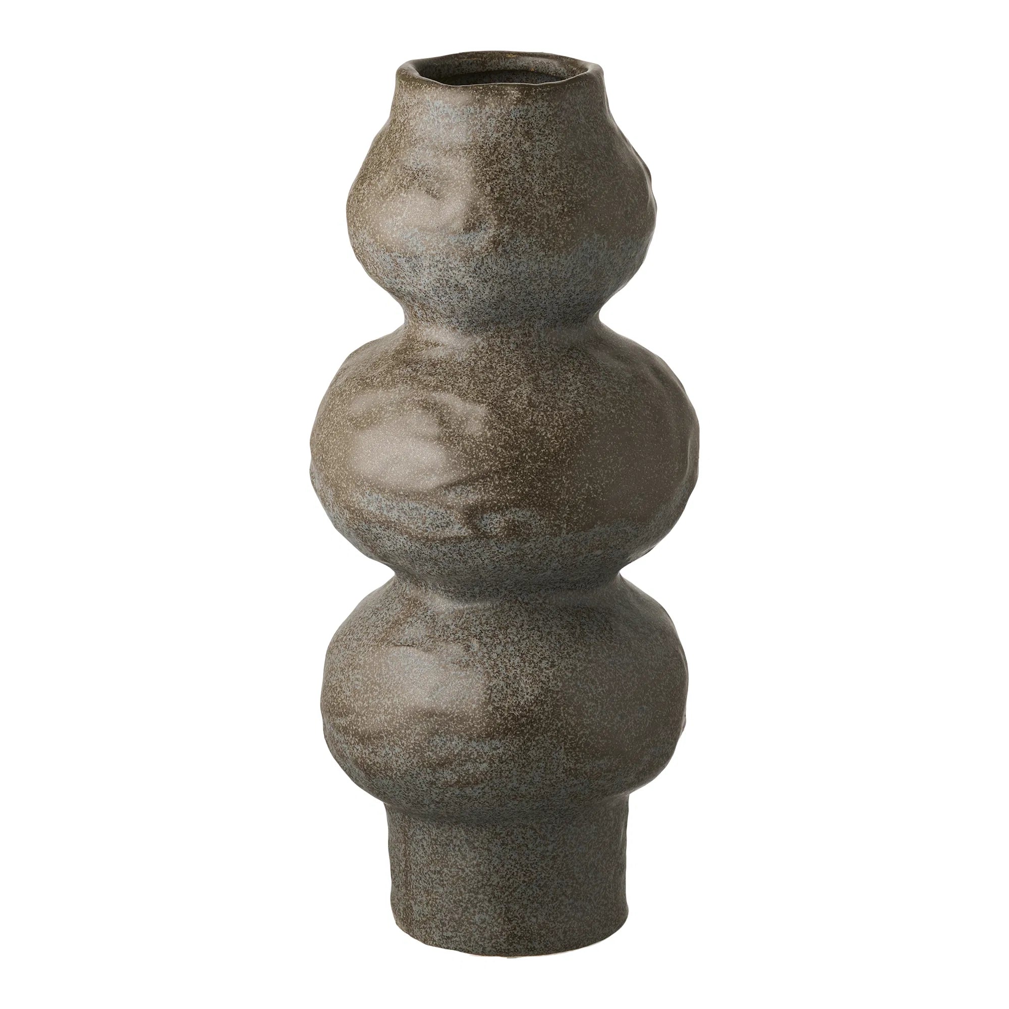 Vase Liora – Dunkelgraue Keramik