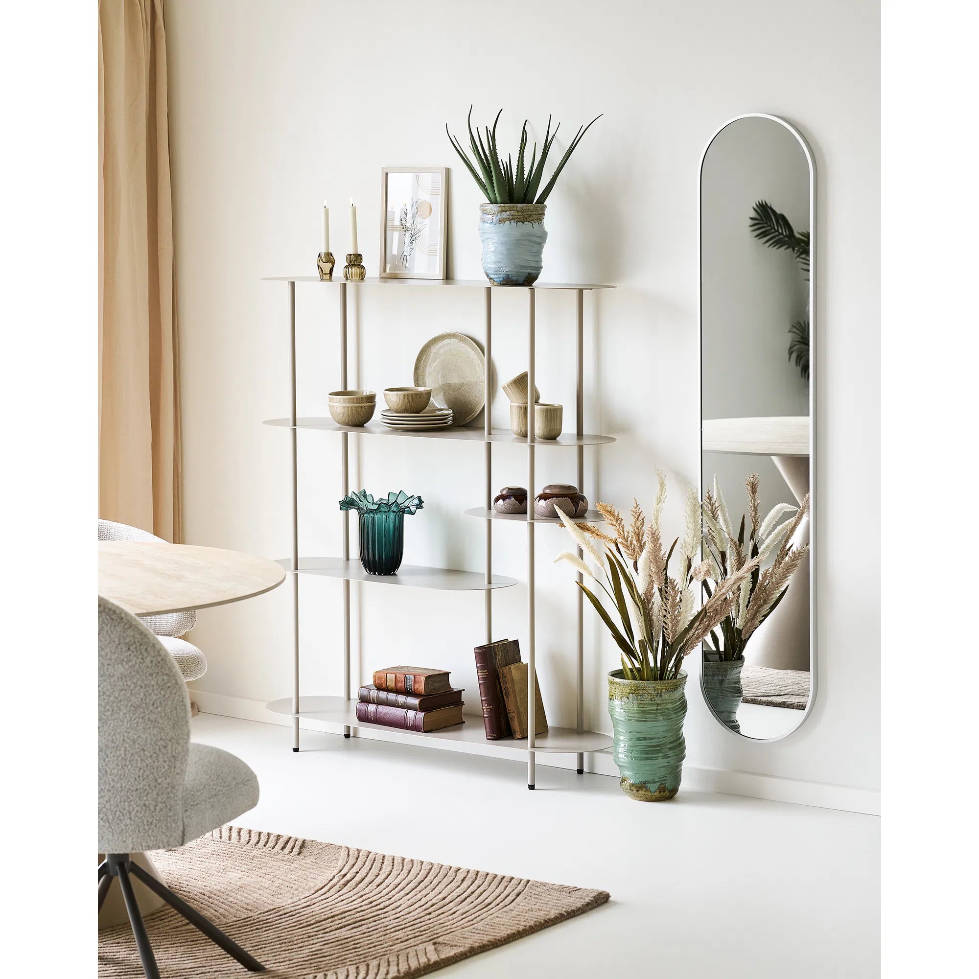 Vase Bravika - edle Keramikvase in hellblau