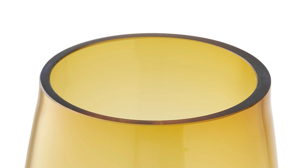 Vase Finn - aus gold-orangem Glas