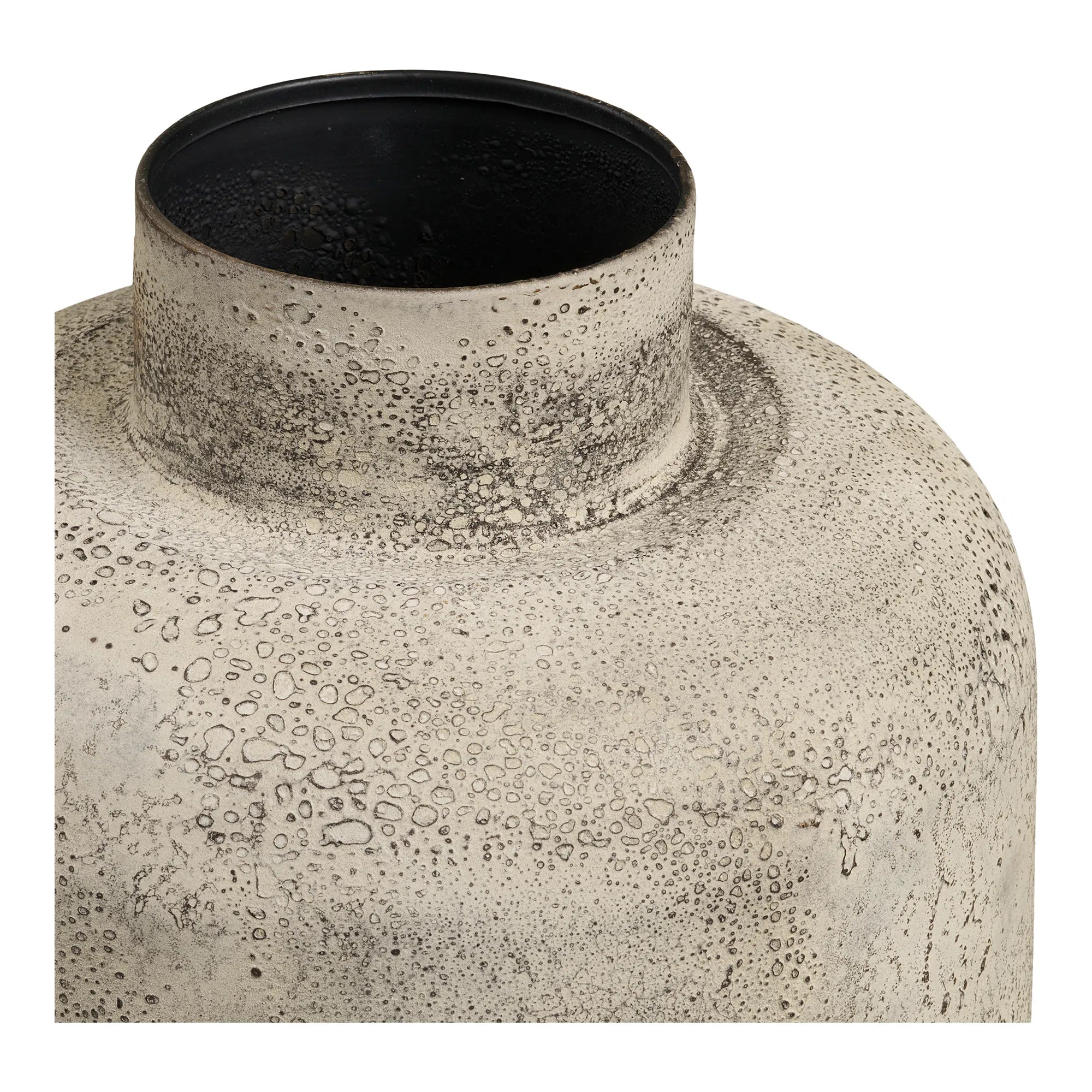 Vase Eirlanda - Vase in antiker Beigeoptik