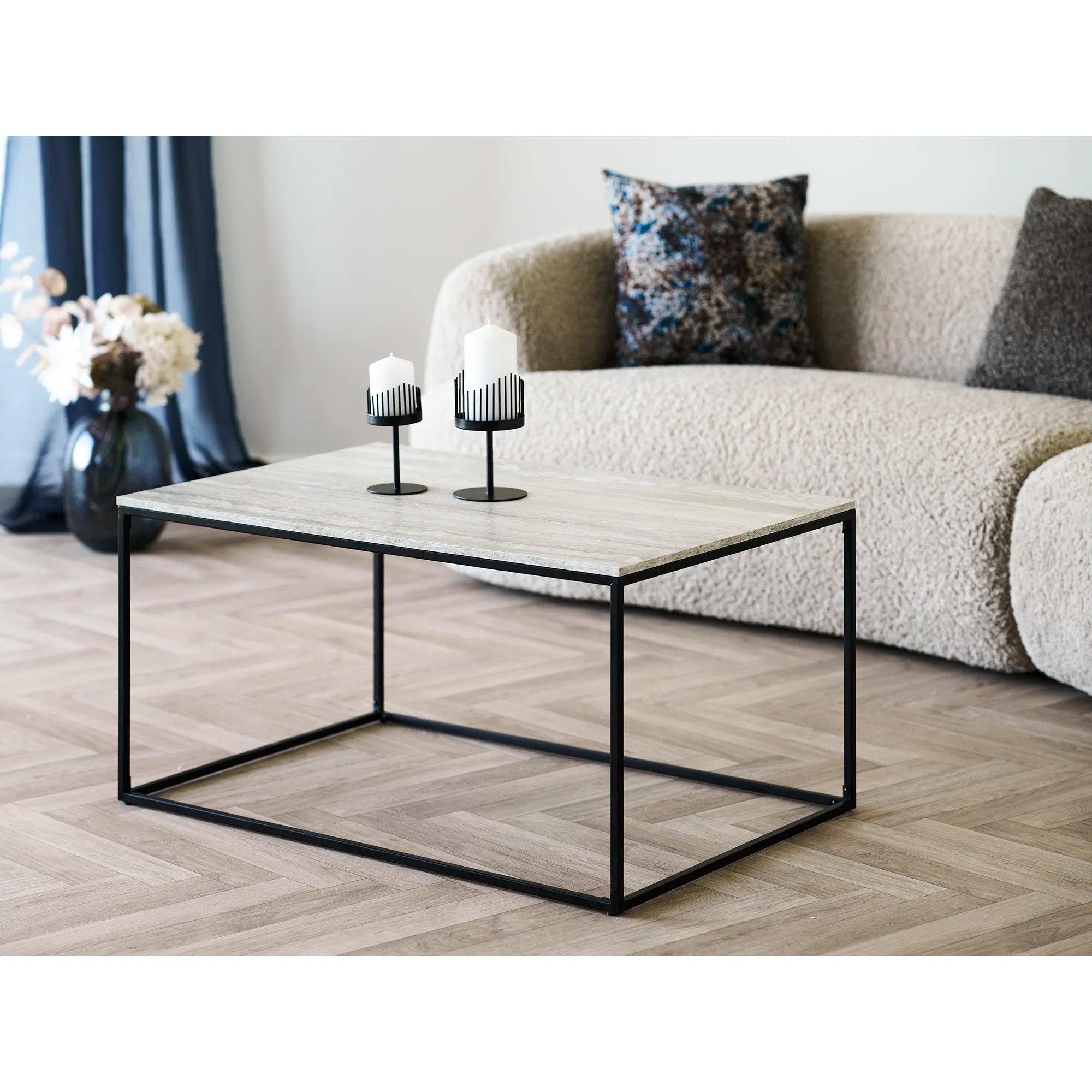 Kerzenhalter-Set „Cavallo Duo“ – Stahl in Schwarz